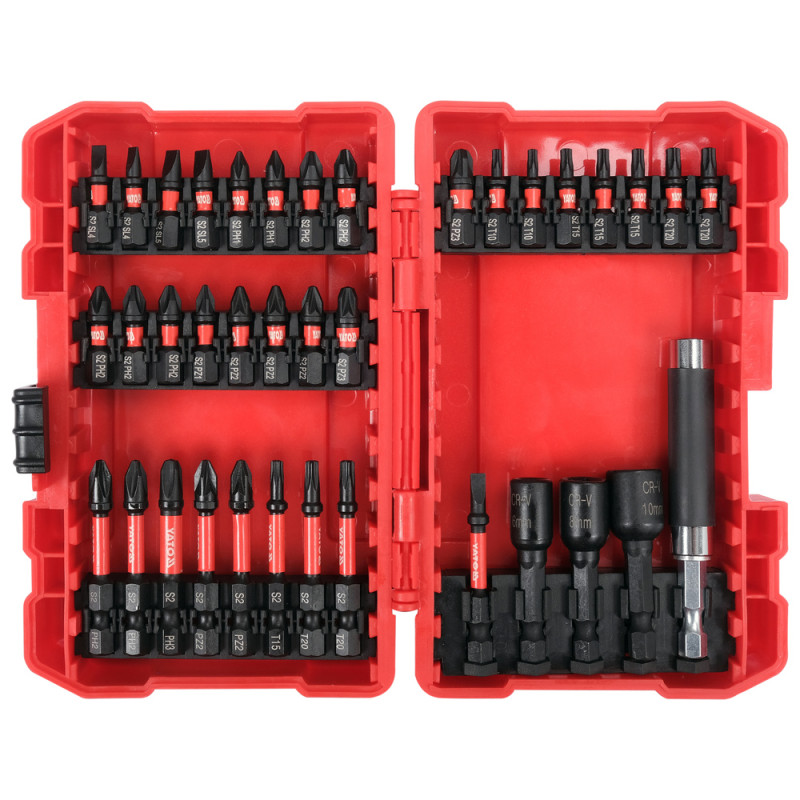 YT-04616 YATO Set biti de impact, 37 piese
