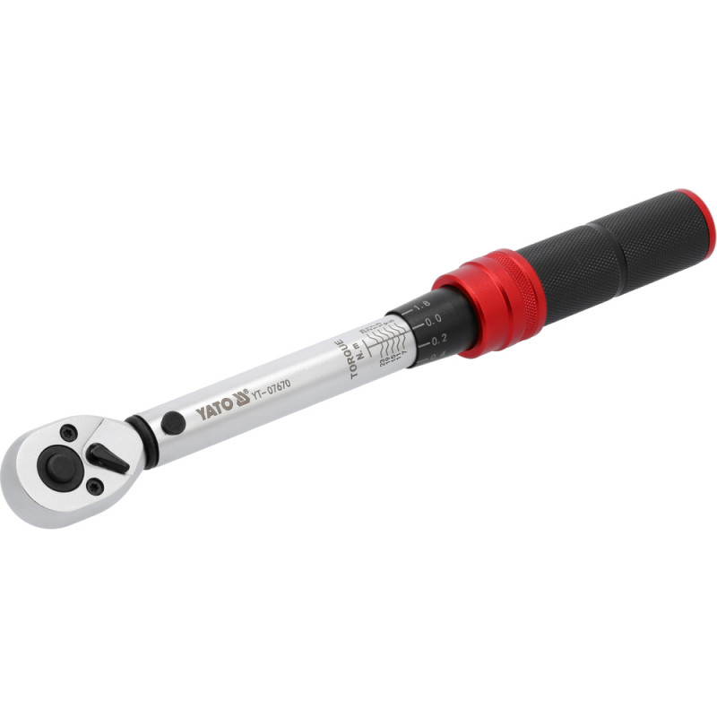 YT-07670 YATO Cheie dinamometrica 1/4", cuplu 5 - 25 Nm
