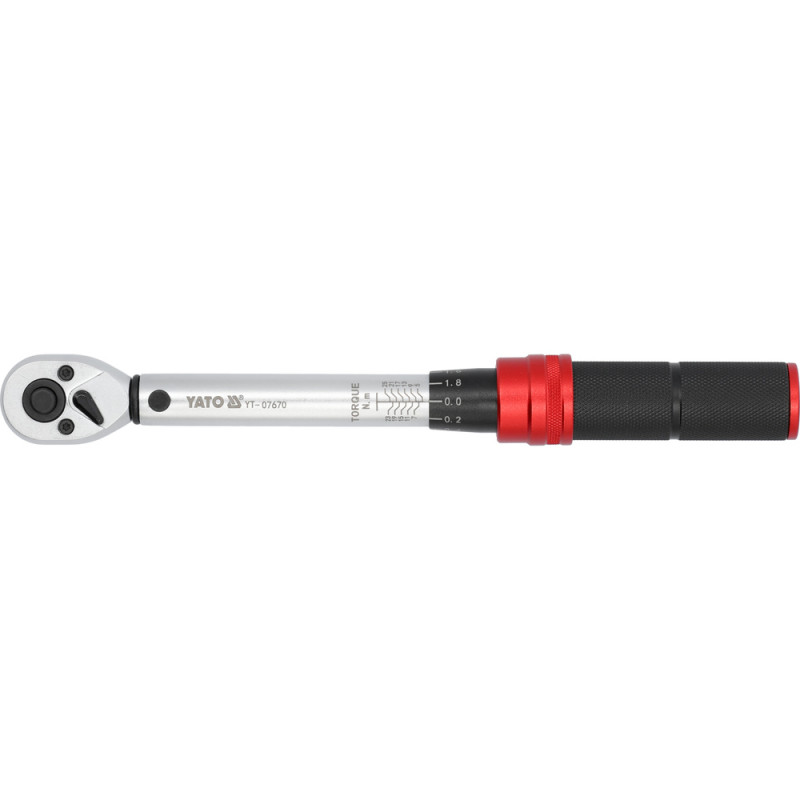 YT-07670 YATO Cheie dinamometrica 1/4", cuplu 5 - 25 Nm