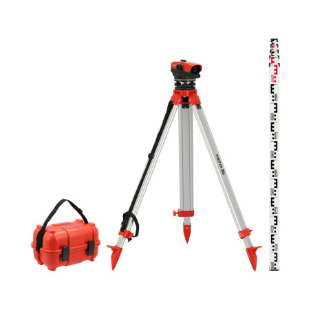 YT-30551 YATO Nivela optica 32 x 38 mm IP66 cu trepied si stativ
