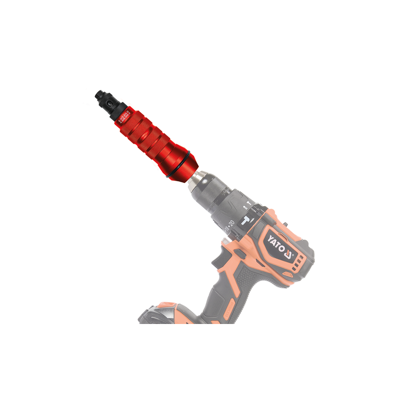 YT-36190 YATO Adaptor pentru nituri pop, otel CrMo, 1/4"