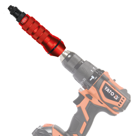 YT-36190 YATO Adaptor pentru nituri pop, otel CrMo, 1/4"