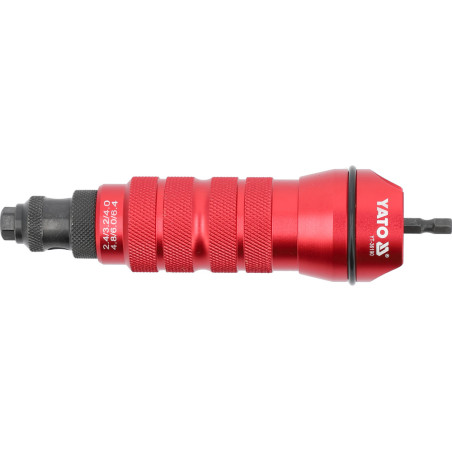 YT-36190 YATO Adaptor pentru nituri pop, otel CrMo, 1/4"