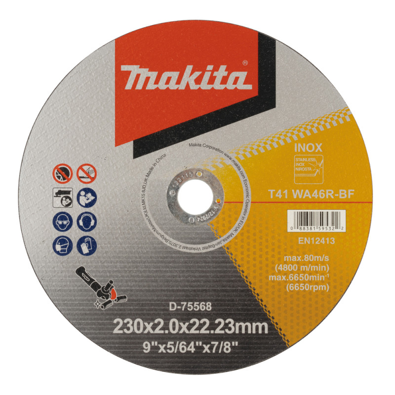 D-75568 MAKITA Disc taiere metal, 230x22.2x2 mm