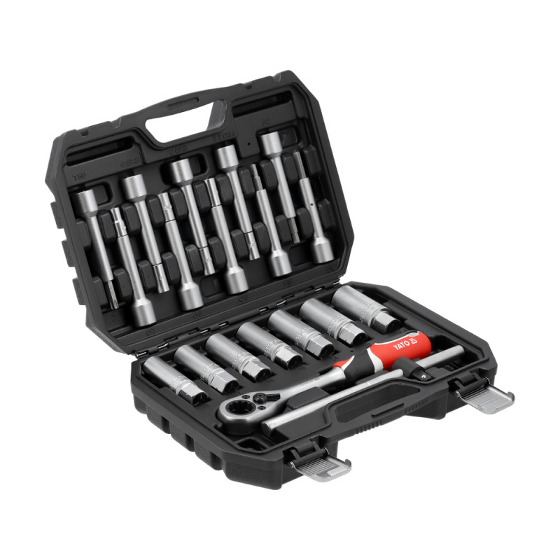 YT-06282 YATO Set chei pentru montare amortizoare, 19 piese