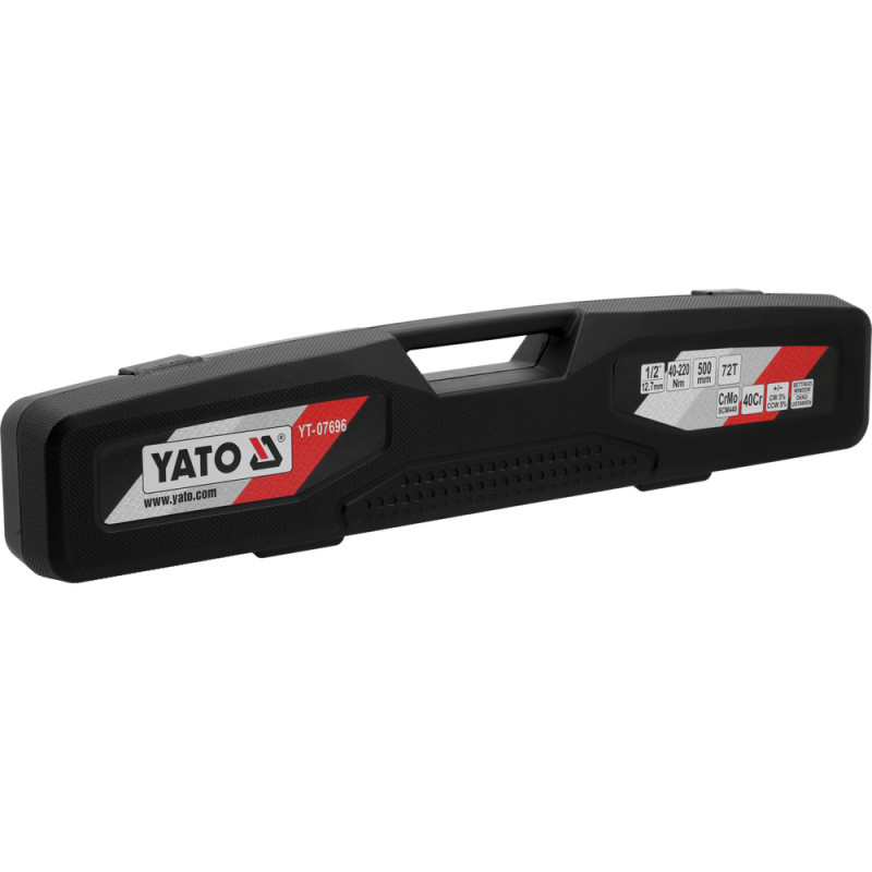 YT-07696 YATO Cheie dinamometrica 1/2'', cuplu 40-220 Nm