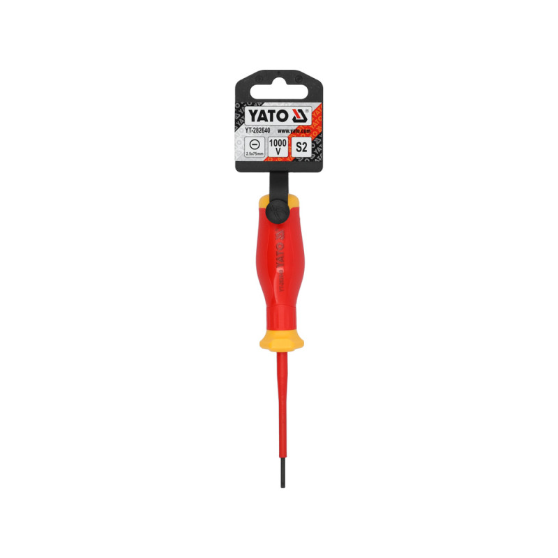 YT-282640 YATO Surubelnita dreapta extra slim izolata 1000 V, 2.5x75mm