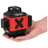 YT-30415 YATO Laser 4D verde 16 linii cu accesorii, ± 3 mm/10 m, 25 m