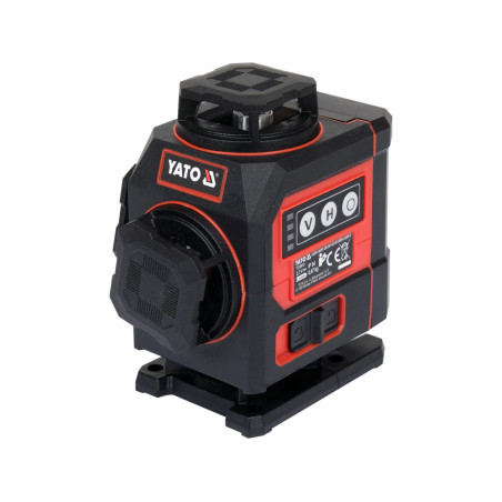 YT-30419 YATO Mini laser verde 16 linii 4D cu accesorii,± 3 mm/10m,25mm