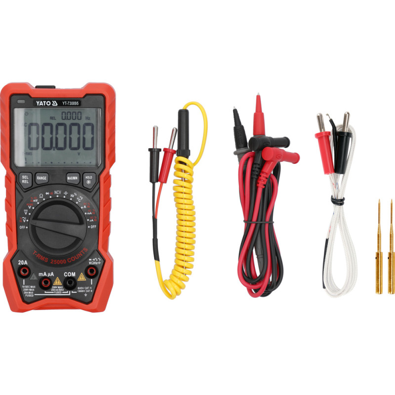 YT-730895 YATO Multimetru digital RMS, afisaj LCD 25000