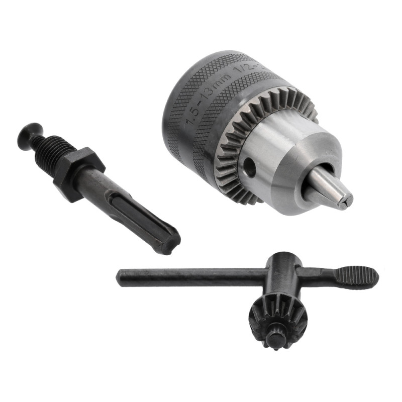 YT-820302 YATO Mandrina cu cheie prindere 1/2", adaptor SDS-Plus, deschidere 1.5-13 mm