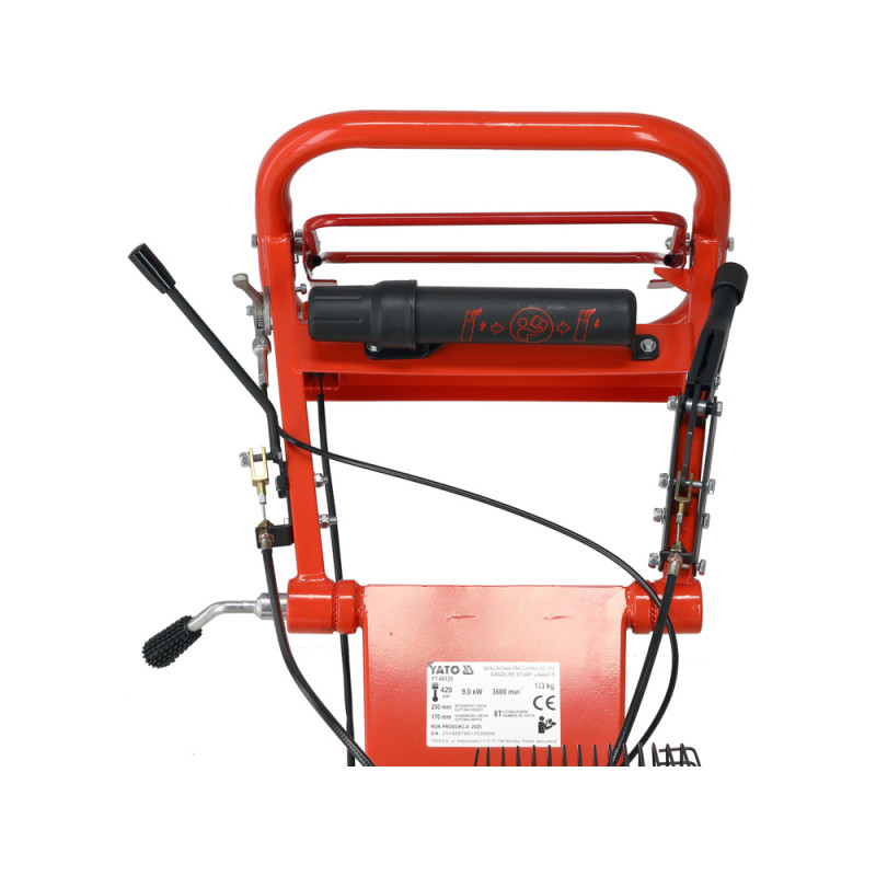 YT-86125 YATO Freza pe benzina pentru buturugi si radacini,9kW, 420cm3
