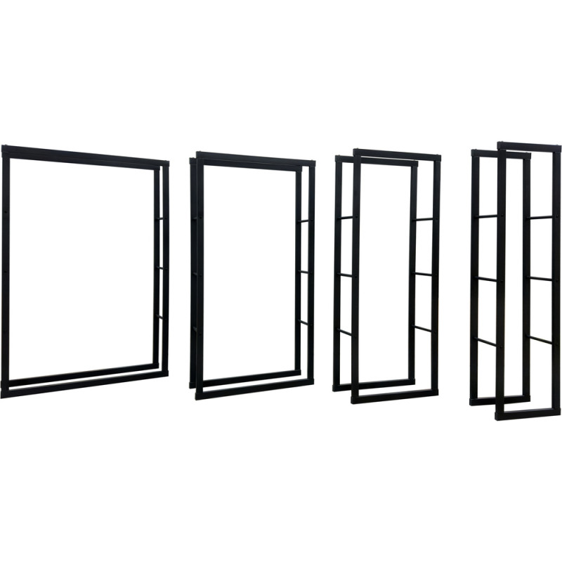 33314 VOREL Suport lemne de foc 60 x 25 x 150 cm