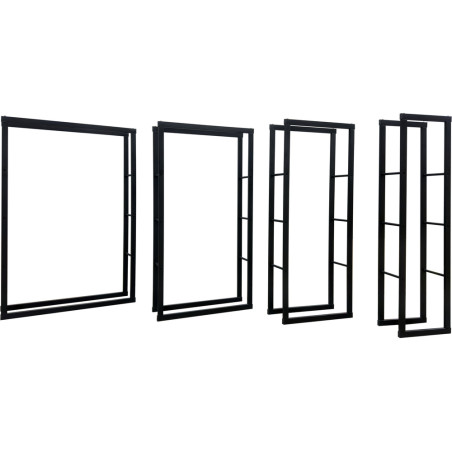 33314 VOREL Suport lemne de foc 60 x 25 x 150 cm
