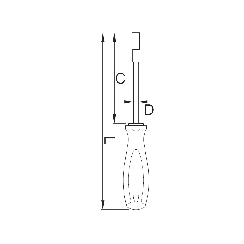 U611750 UNIOR Surubelnita cu cap tubular, 9 mm