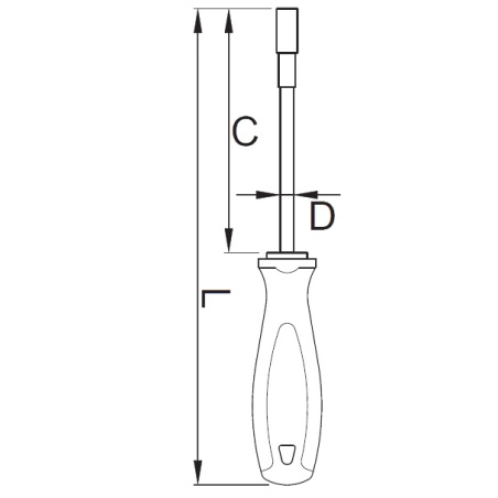 U611750 UNIOR Surubelnita cu cap tubular, 9 mm