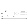U611737 UNIOR Surubelnita TORX cu gaura, TX 25