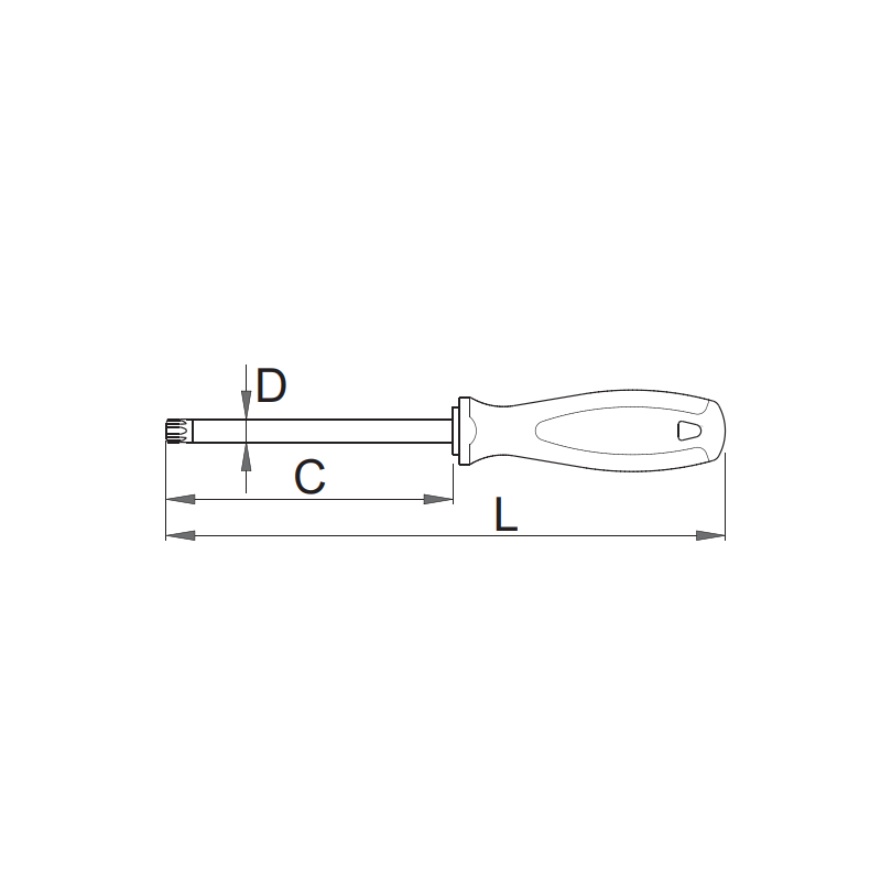 U611739 UNIOR Surubelnita TORX cu gaura, TX 30