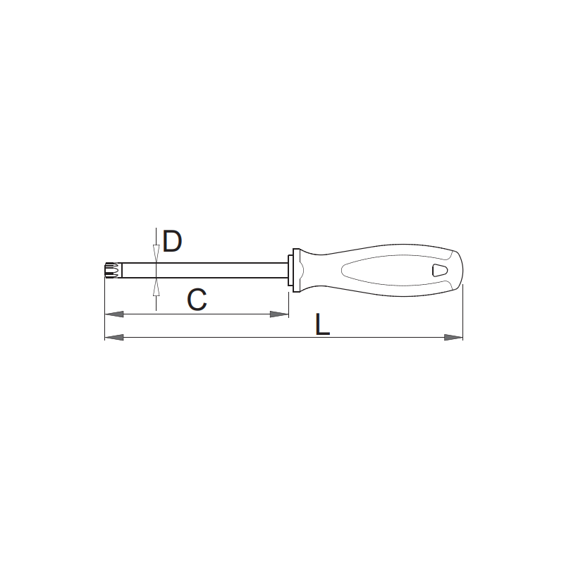 U611729 UNIOR Surubelnita cu profil TORX, TX25