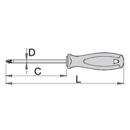 U611744 UNIOR Surubelnita profil Pozidrive PZ 3