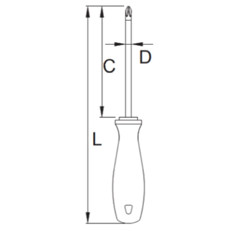 U616360 UNIOR Surubelnita PH pentru electricieni PH1 x 280