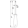 U616362 UNIOR Surubelnita PH pentru electricieni PH2 x 280