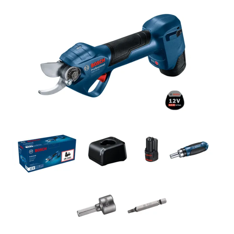 06008D8100 BOSCH GGP 12V-25 Foarfeca crengi cu 2 x Li-Ion 12V 3Ah 25mm