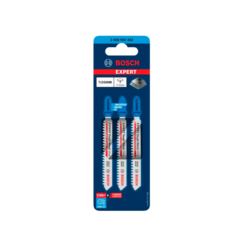 2608902482 BOSCH Set 3 panze ferastrau vertical Tough Metal thick 92mm