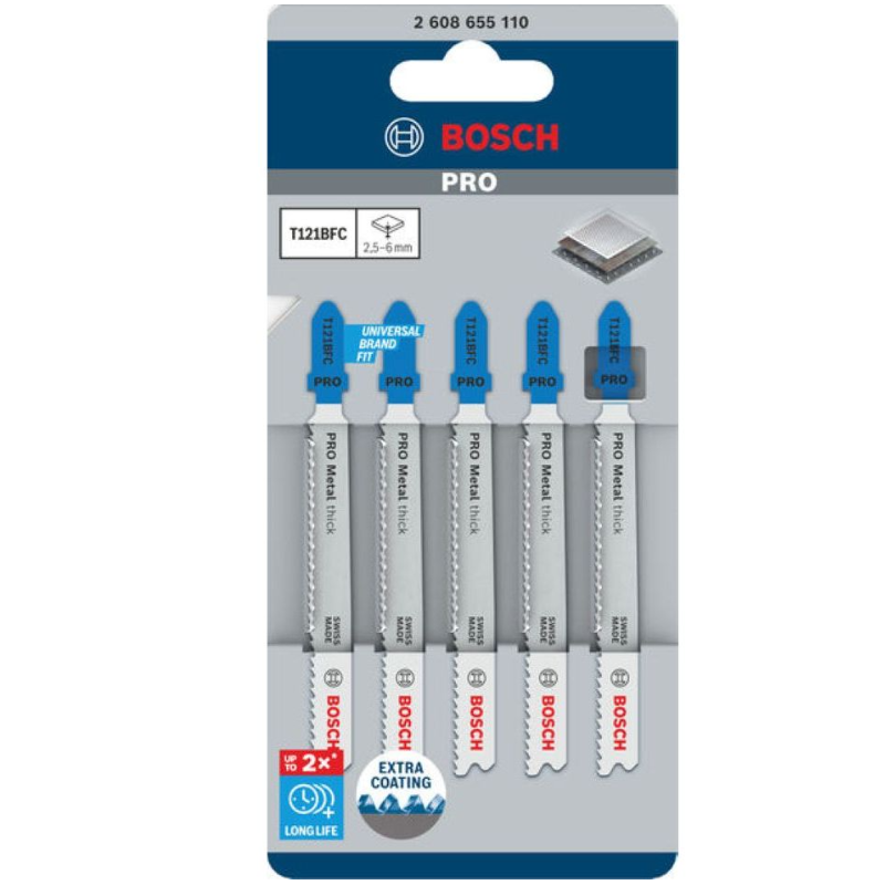 2608655110 BOSCH Set de 5 panze de fierastrau vertical PRO Metal 92 mm