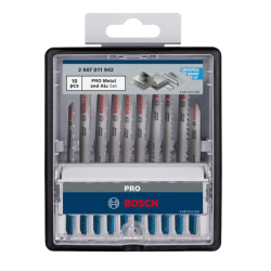 2607011942 BOSCH PRO Set de 10 bucati de lame de fierastrau pentru metal, 92 mm