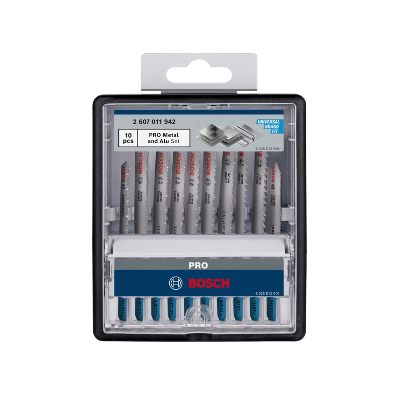 2607011942 BOSCH PRO Set de 10 bucati de lame de fierastrau pentru metal, 92 mm