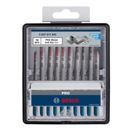 2607011942 BOSCH PRO Set de 10 bucati de lame de fierastrau pentru metal, 92 mm