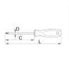 611705 UNIOR Surubelnita profil Phillips, PH 2, 150 mm
