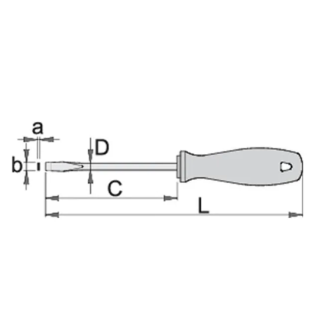 616425 UNIOR Surubelnita dreapta 1.2 x 6.5 x 150 mm