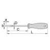 616425 UNIOR Surubelnita dreapta 1.2 x 6.5 x 150 mm