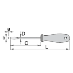 616426 UNIOR Surubelnita dreapta 1.2 x 8.0 x 175 mm