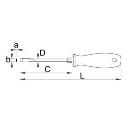 616322 UNIOR Surubelnita dreapta 1 x 5.5 x 100 mm