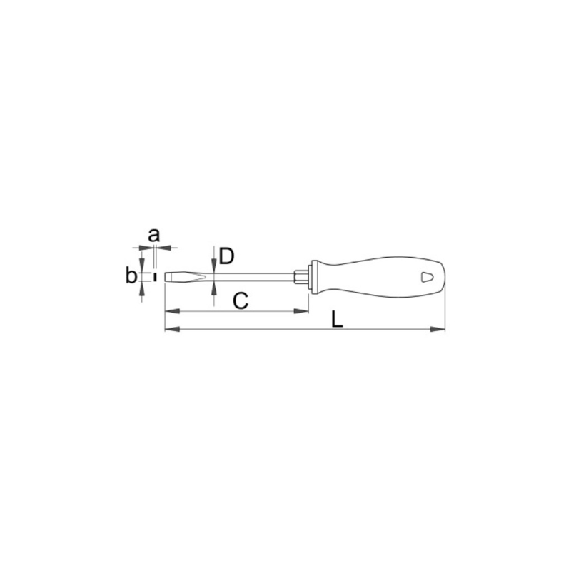 616324 UNIOR Surubelnita dreapta 1.2 x 8.0 x 150 mm