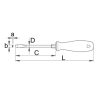 616324 UNIOR Surubelnita dreapta 1.2 x 8.0 x 150 mm