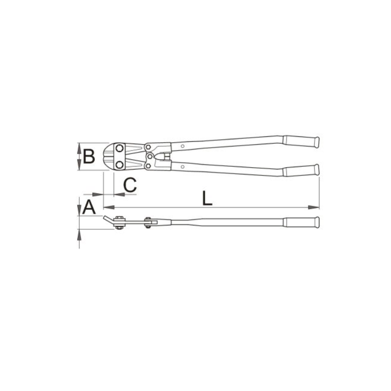 610965 ﻿UNIOR Cleste pentru buloane, lungime 450 mm