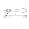 610965 ﻿UNIOR Cleste pentru buloane, lungime 450 mm
