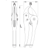 609405 UNIOR Foarfeca pentru PVC, taiere max. 38 mm