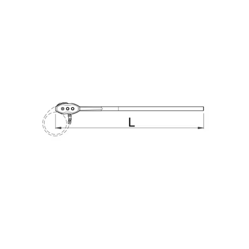 601530 UNIOR Cleste cu lant 4", lungime 760 mm