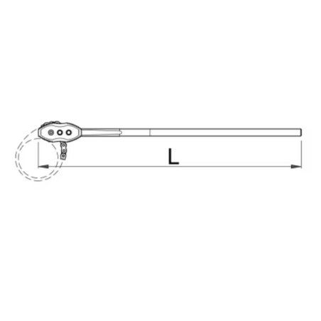 601530 UNIOR Cleste cu lant 4", lungime 760 mm