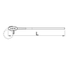 601530 UNIOR Cleste cu lant 4", lungime 760 mm