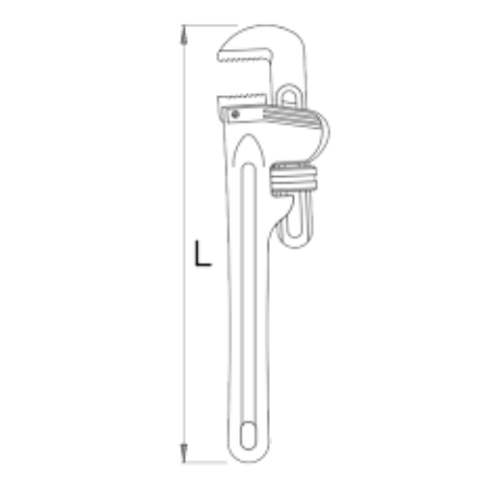 602722 UNIOR Cleste industrial pentru tevi din aluminiu, deschidere 100 mm