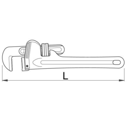 618893 UNIOR Cleste industrial pentru tevi, deschidere 55 mm
