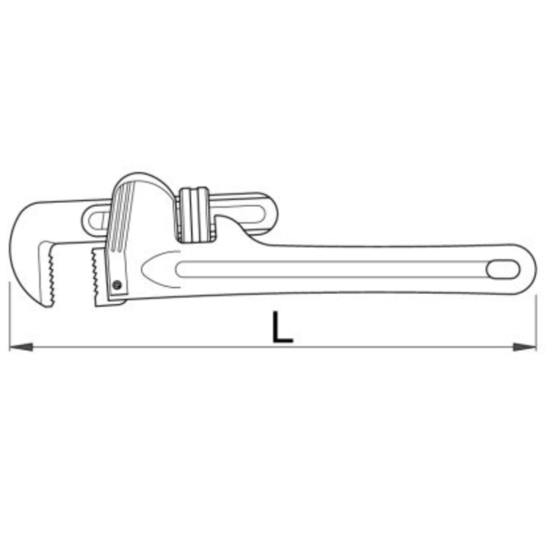 601547 UNIOR Cleste industrial pentru tevi, deschidere 76 mm