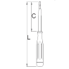 617660 UNIOR Tester tensiune cu varf plat, 0.6x3.5mm, 90mm,180mm,1000V