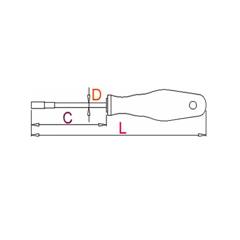 616468 UNIOR Surubelnita cap tubular electricieni 10 mm, maner TBI